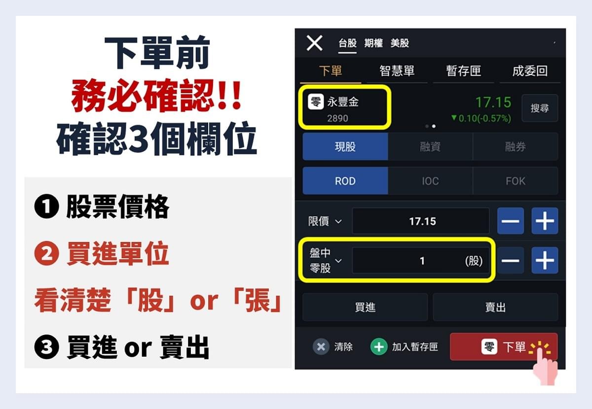 零股交易技巧｜買零股，看錯單位「下成張數」怎麼辦？｜豐雲學堂2026 年01 月