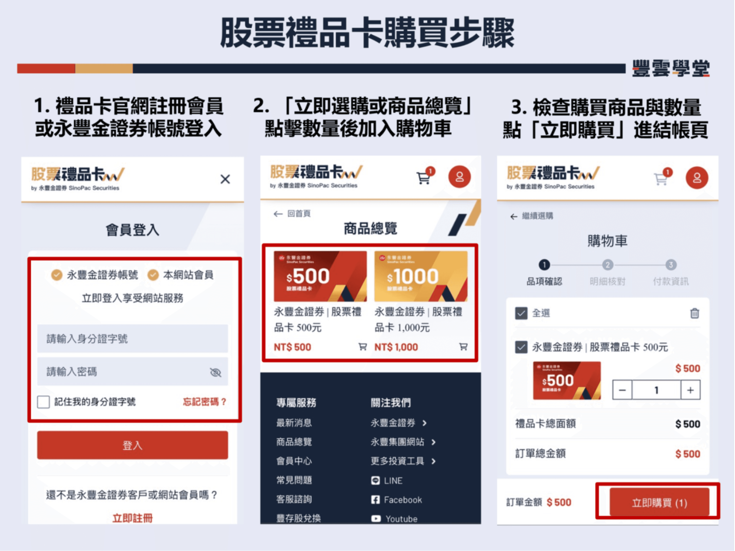 投資腦筋亮金金！月月友任務活動攻略來囉，快速破關抽豪禮（股票禮品卡篇）｜豐雲學堂2026 年01 月